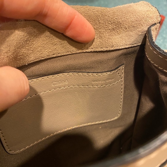 Chloe Marcie Suede Saddlebag Small - Picture 7 of 7
